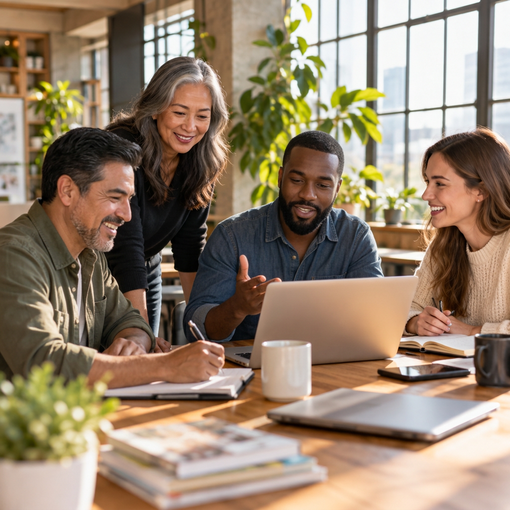 LCITEC community members connecting and collaborating